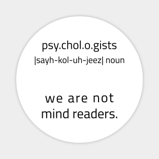 Psychologists Meaning Magnet